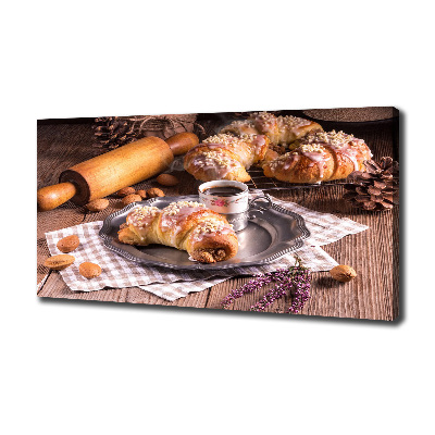 Tableau toile imprimée Croissants