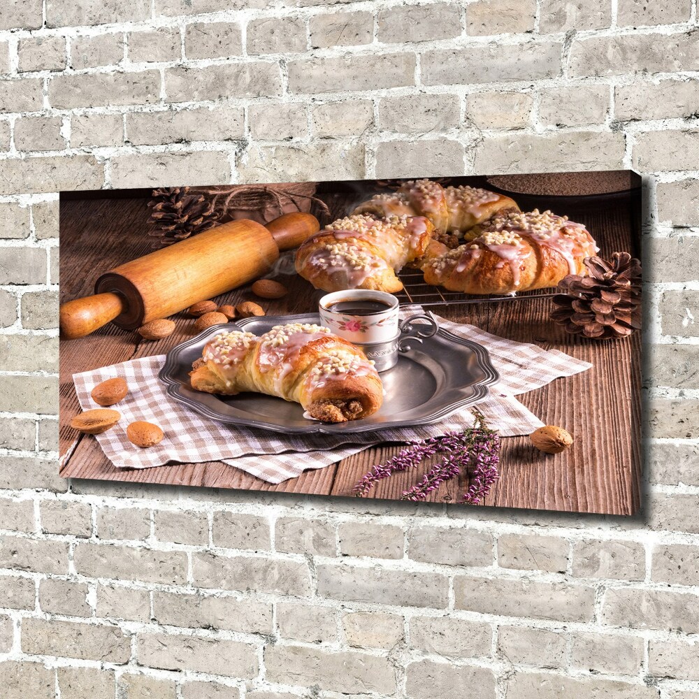 Tableau toile imprimée Croissants