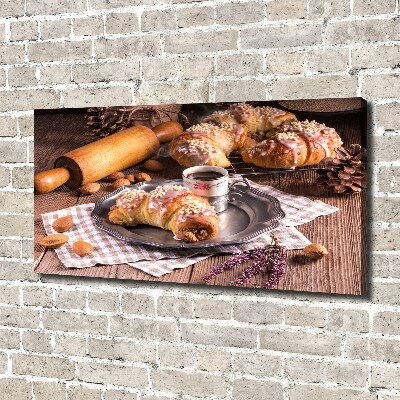 Tableau toile imprimée Croissants