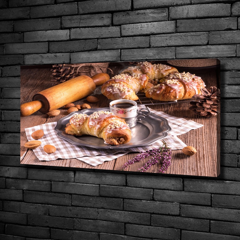 Tableau toile imprimée Croissants