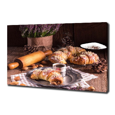 Tableau toile imprimée Croissants