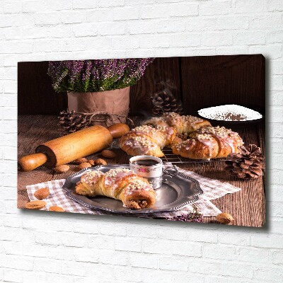 Tableau toile imprimée Croissants