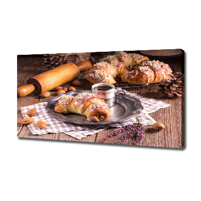 Tableau toile imprimée Croissants