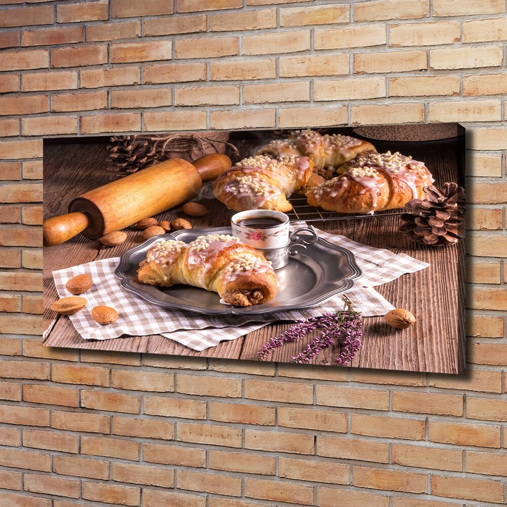 Tableau toile imprimée Croissants