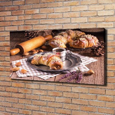 Tableau toile imprimée Croissants