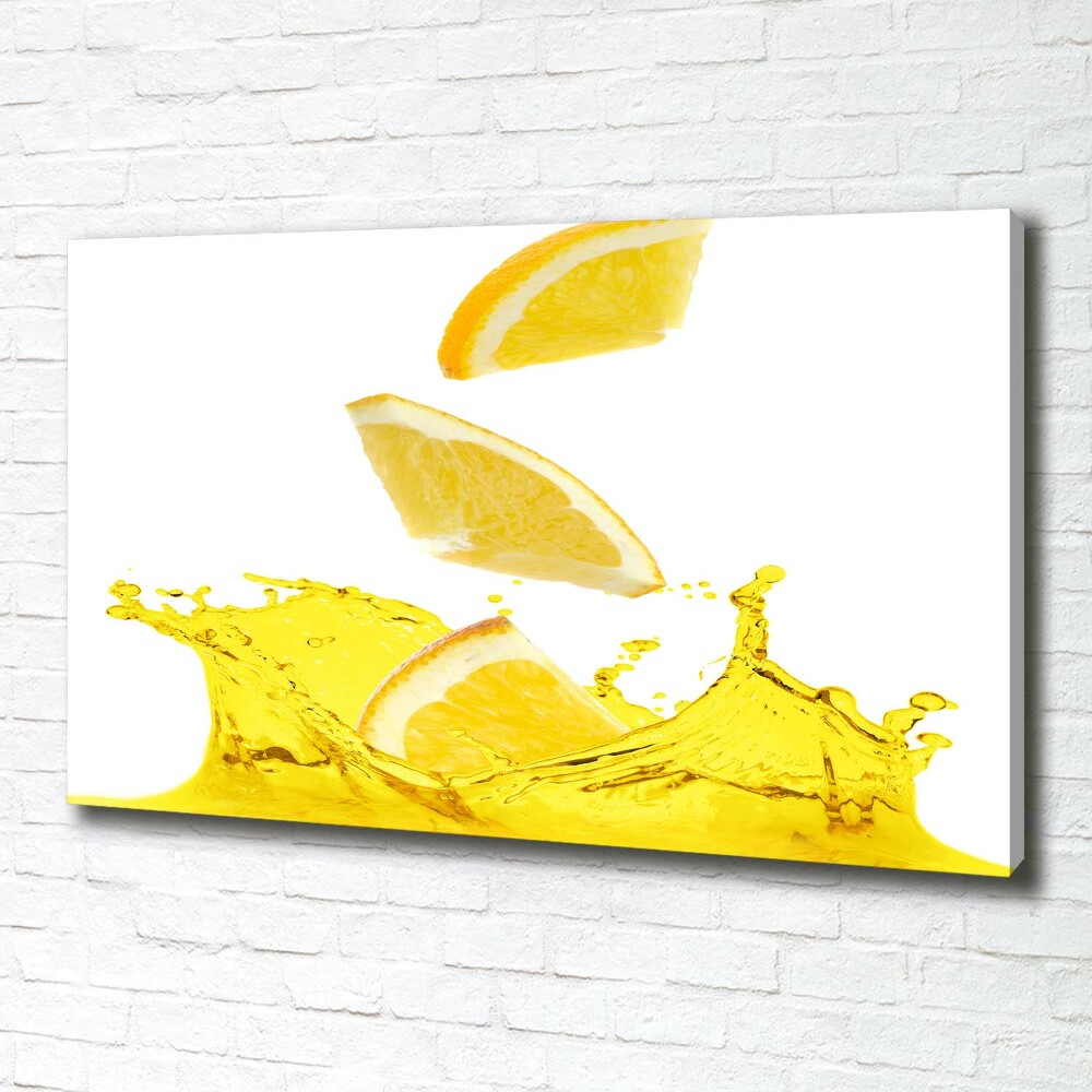 Tableau sur toile Tranches de citron