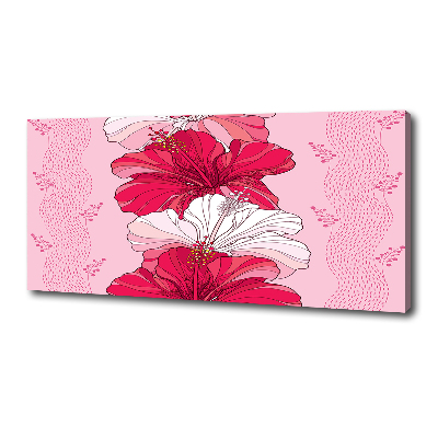 Tableau sur toile Fleurs hawaïennes