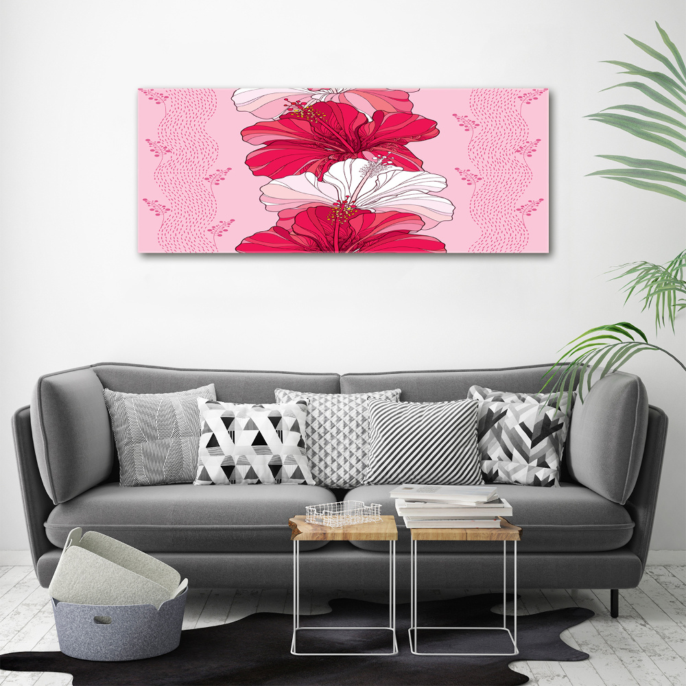 Tableau sur toile Fleurs hawaïennes