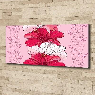 Tableau sur toile Fleurs hawaïennes