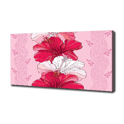 Tableau sur toile Fleurs hawaïennes