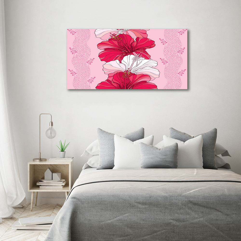 Tableau sur toile Fleurs hawaïennes