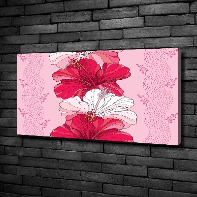 Tableau sur toile Fleurs hawaïennes