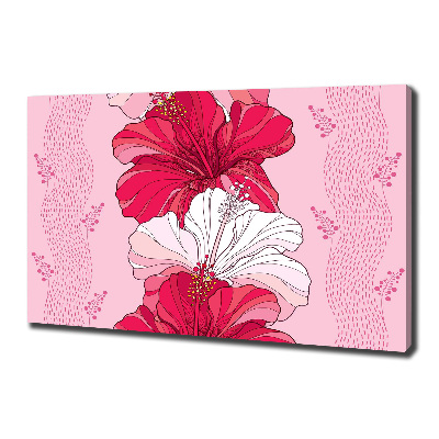 Tableau sur toile Fleurs hawaïennes