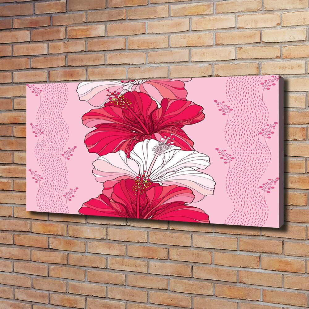 Tableau sur toile Fleurs hawaïennes