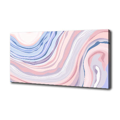 Tableau toile imprimée Abstraction vagues pastel