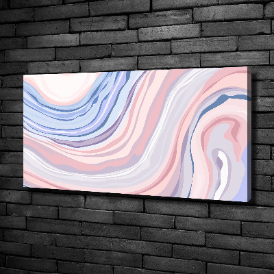 Tableau toile imprimée Abstraction vagues pastel