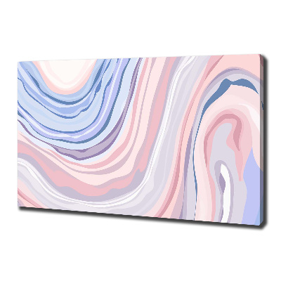 Tableau toile imprimée Abstraction vagues pastel