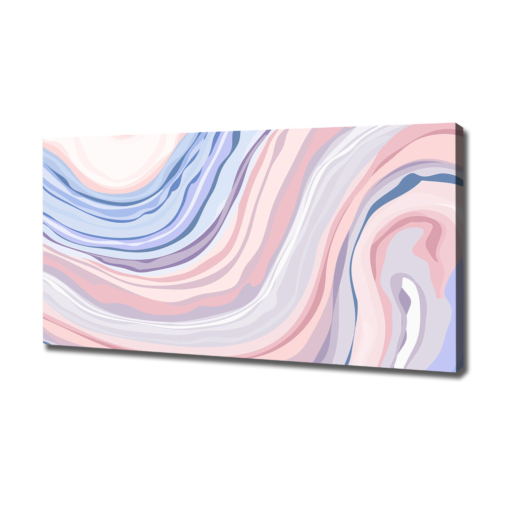 Tableau toile imprimée Abstraction vagues pastel