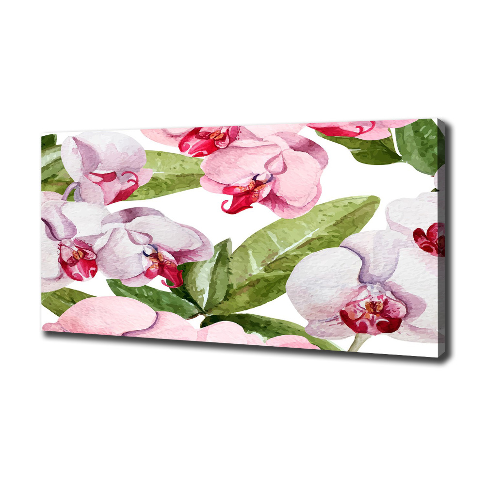 Tableau imprimé sur toile Orchidées roses