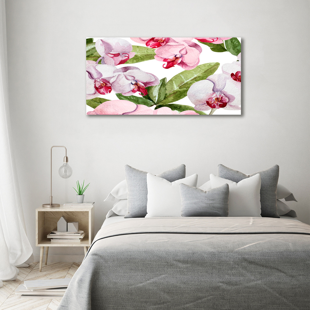 Tableau imprimé sur toile Orchidées roses