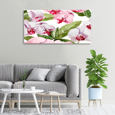 Tableau imprimé sur toile Orchidées roses