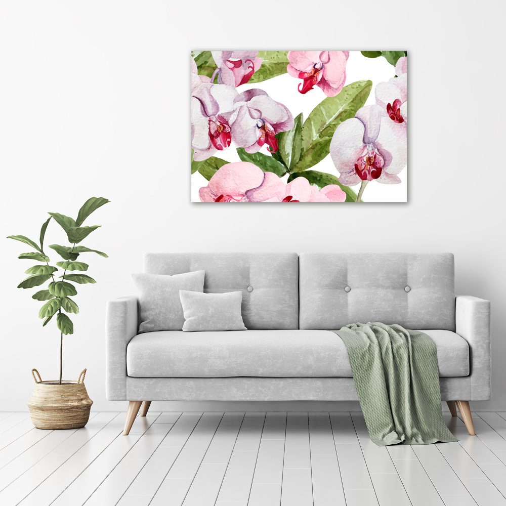 Tableau imprimé sur toile Orchidées roses