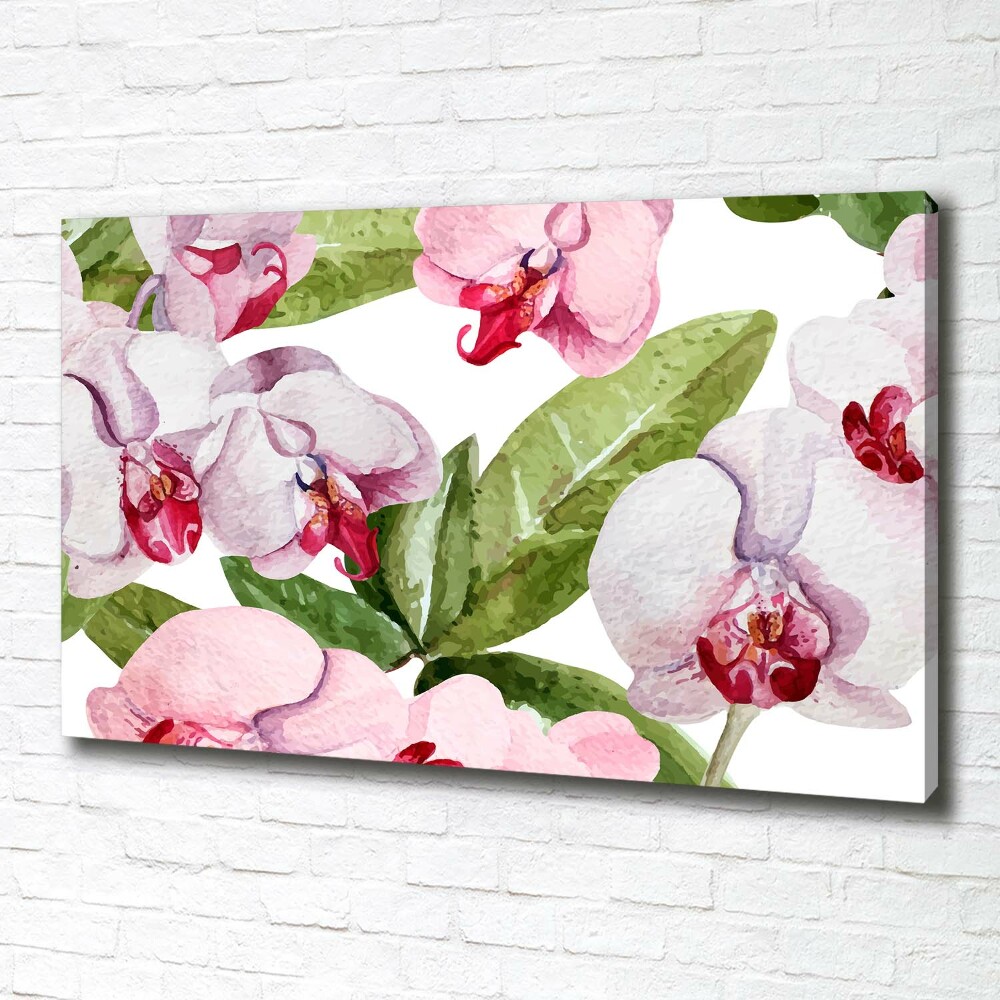 Tableau imprimé sur toile Orchidées roses