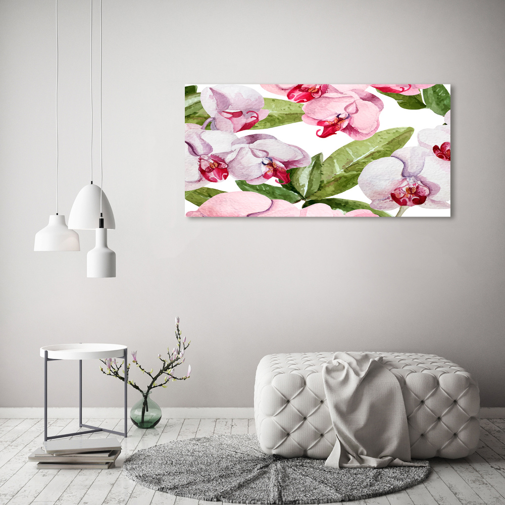 Tableau imprimé sur toile Orchidées roses