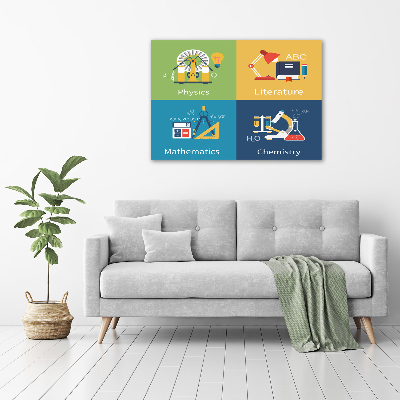 Tableau mural sur toile Objets scolaires