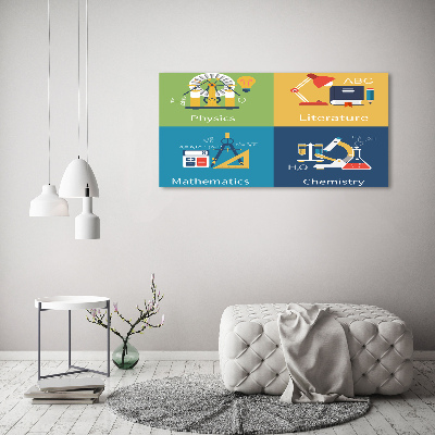 Tableau mural sur toile Objets scolaires