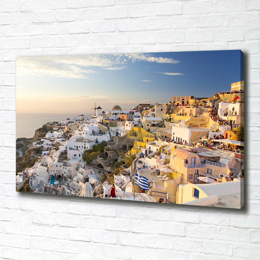 Tableau imprimé sur toile Santorin Grèce