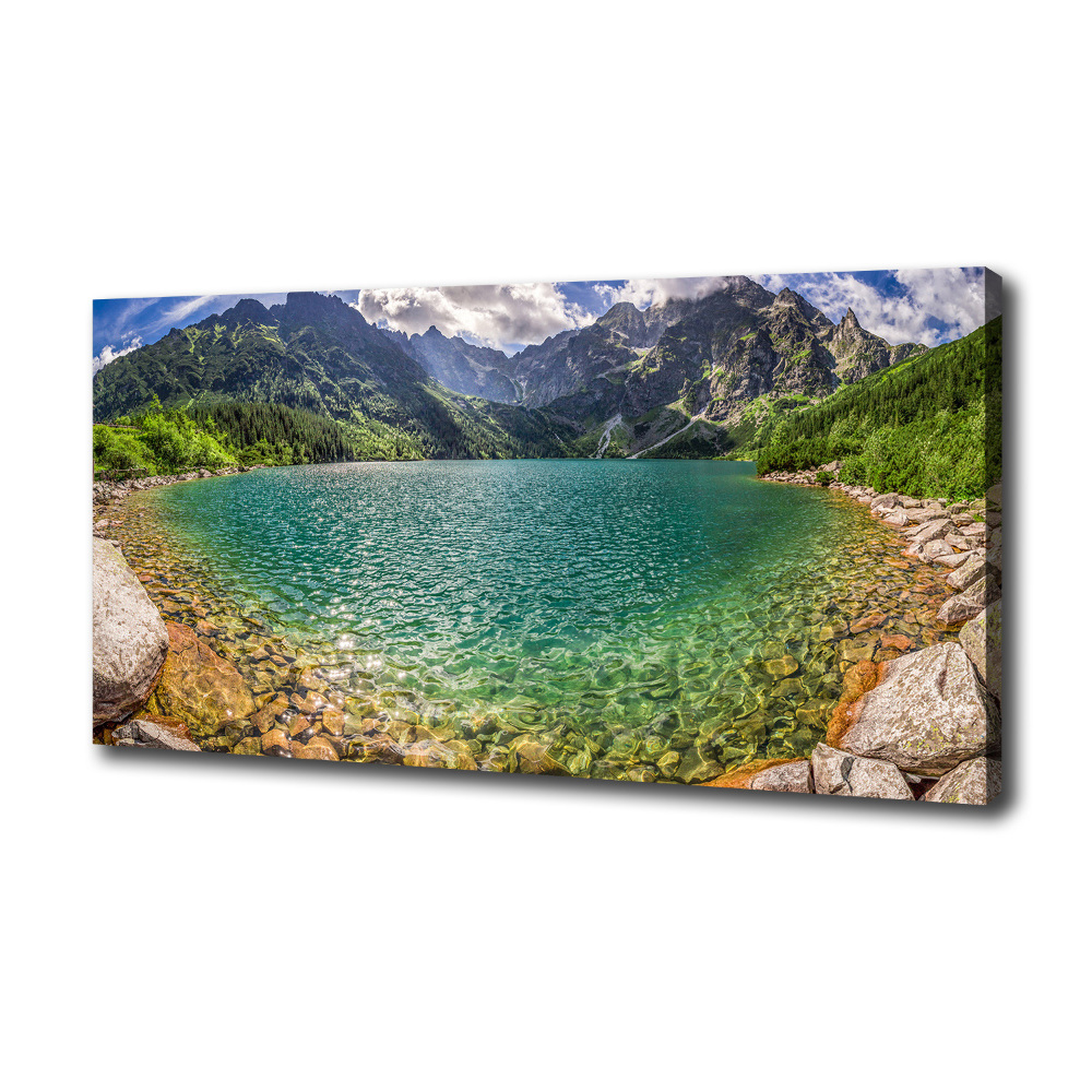 Tableau sur toile Lac de montagne