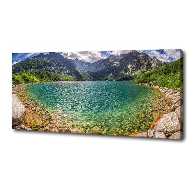 Tableau sur toile Lac de montagne