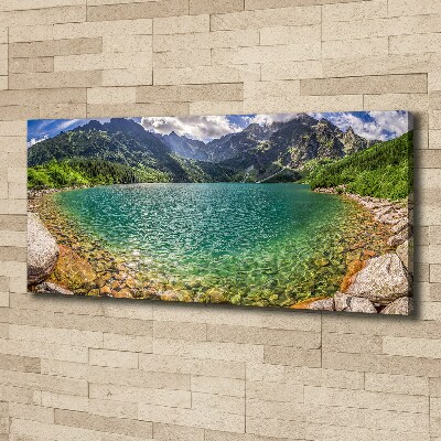 Tableau sur toile Lac de montagne