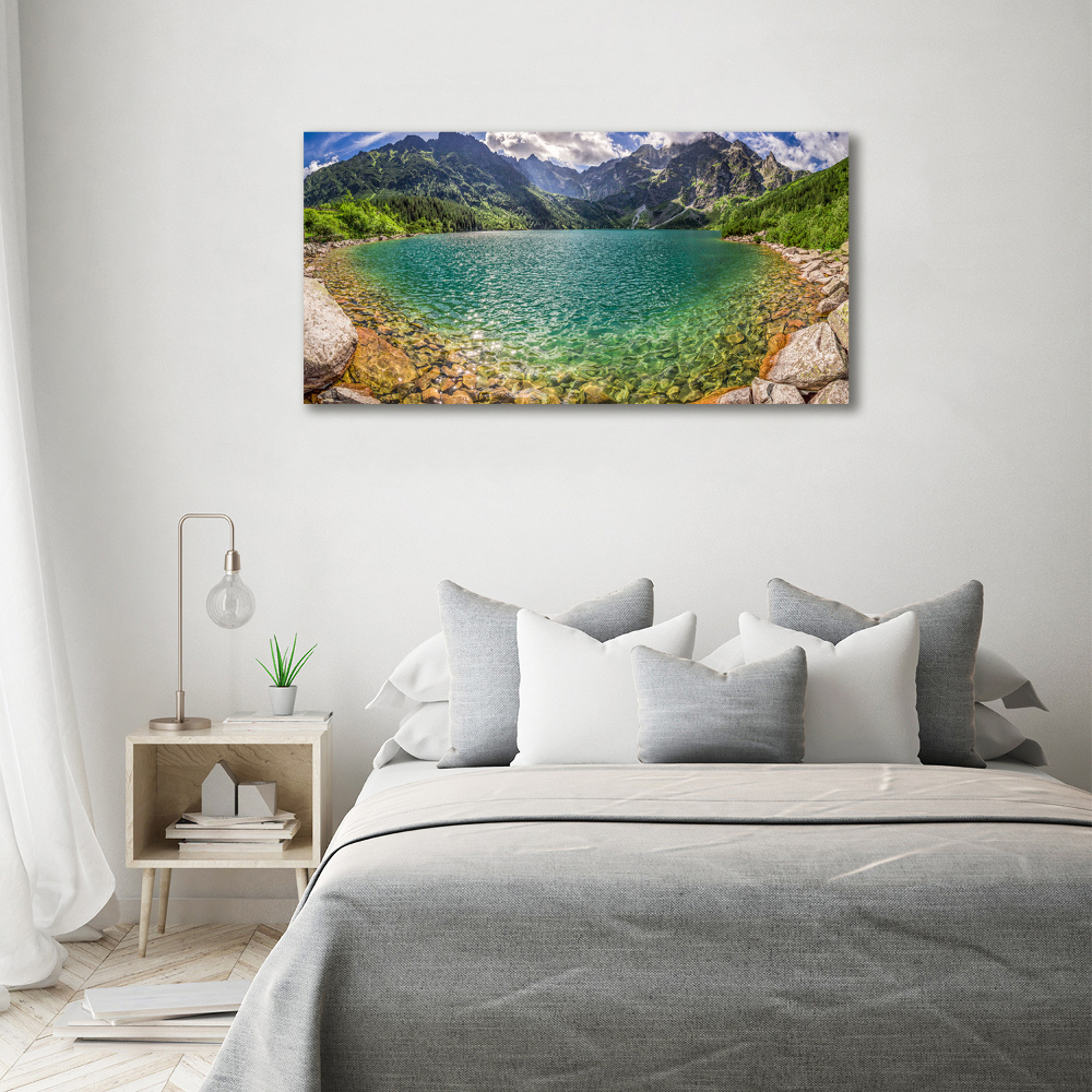 Tableau sur toile Lac de montagne