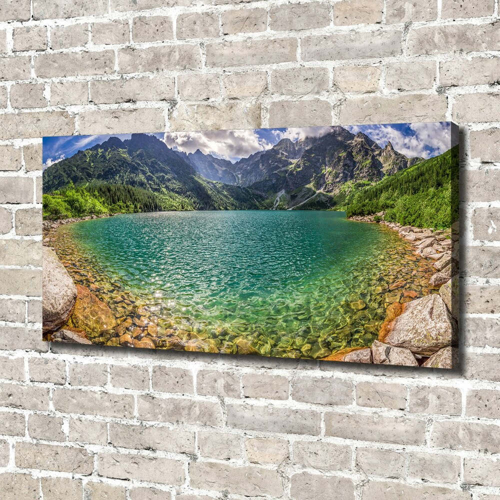 Tableau sur toile Lac de montagne