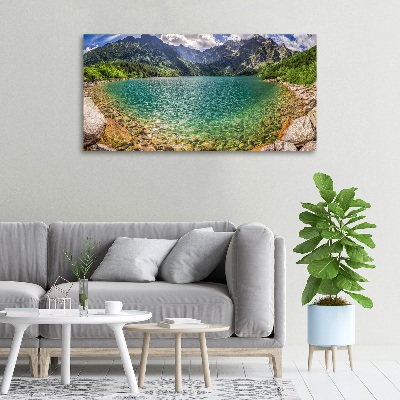 Tableau sur toile Lac de montagne