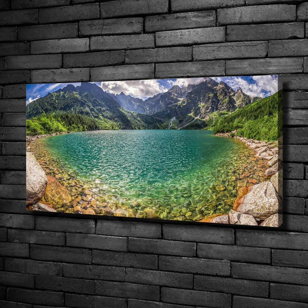 Tableau sur toile Lac de montagne