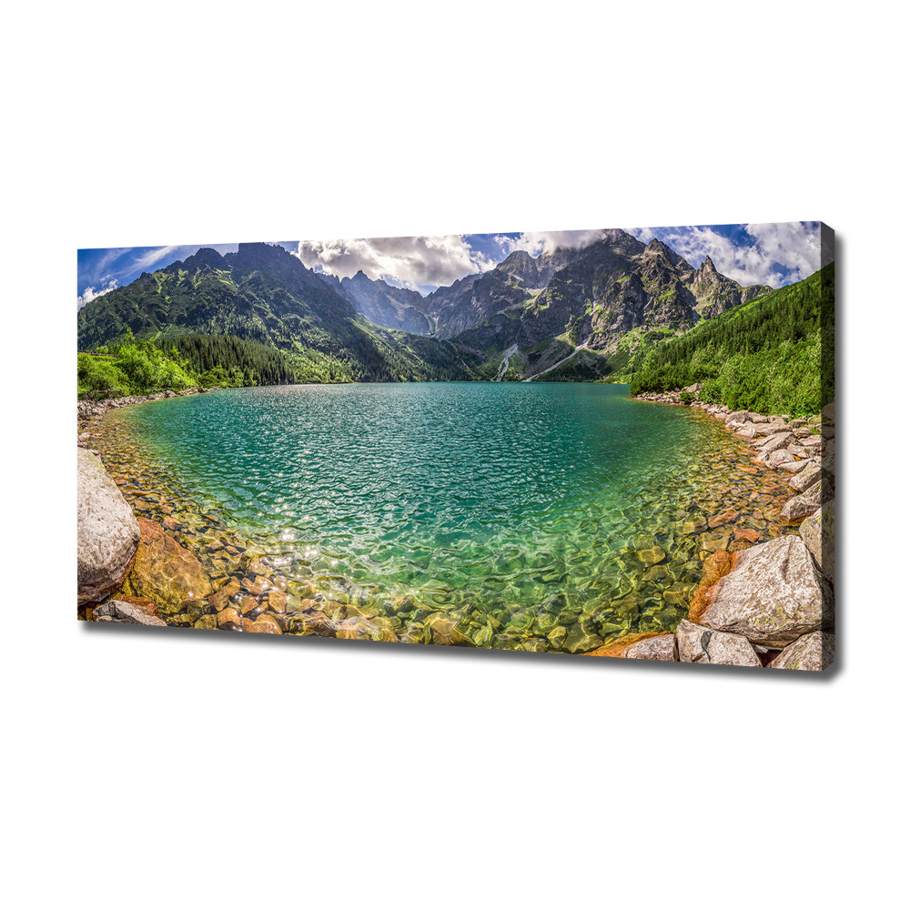 Tableau sur toile Lac de montagne