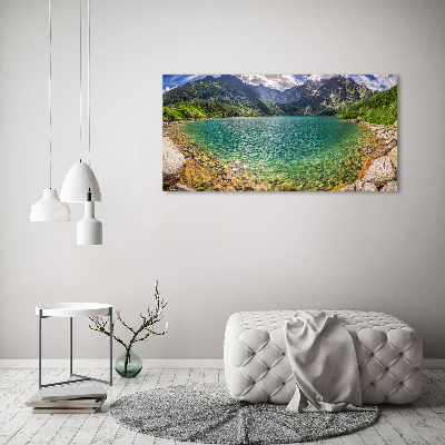 Tableau sur toile Lac de montagne