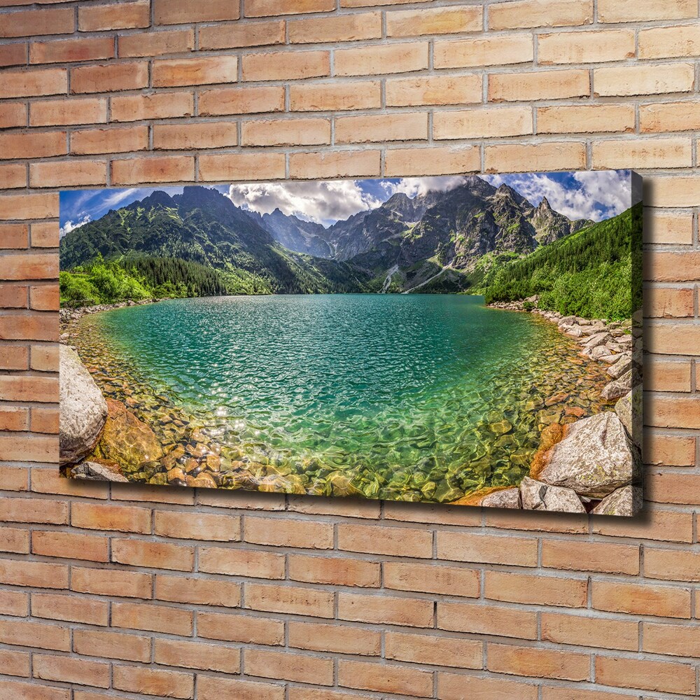 Tableau sur toile Lac de montagne