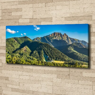 Tableau sur toile Panorama des Tatras