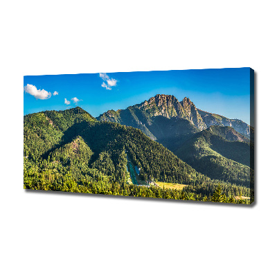 Tableau sur toile Panorama des Tatras