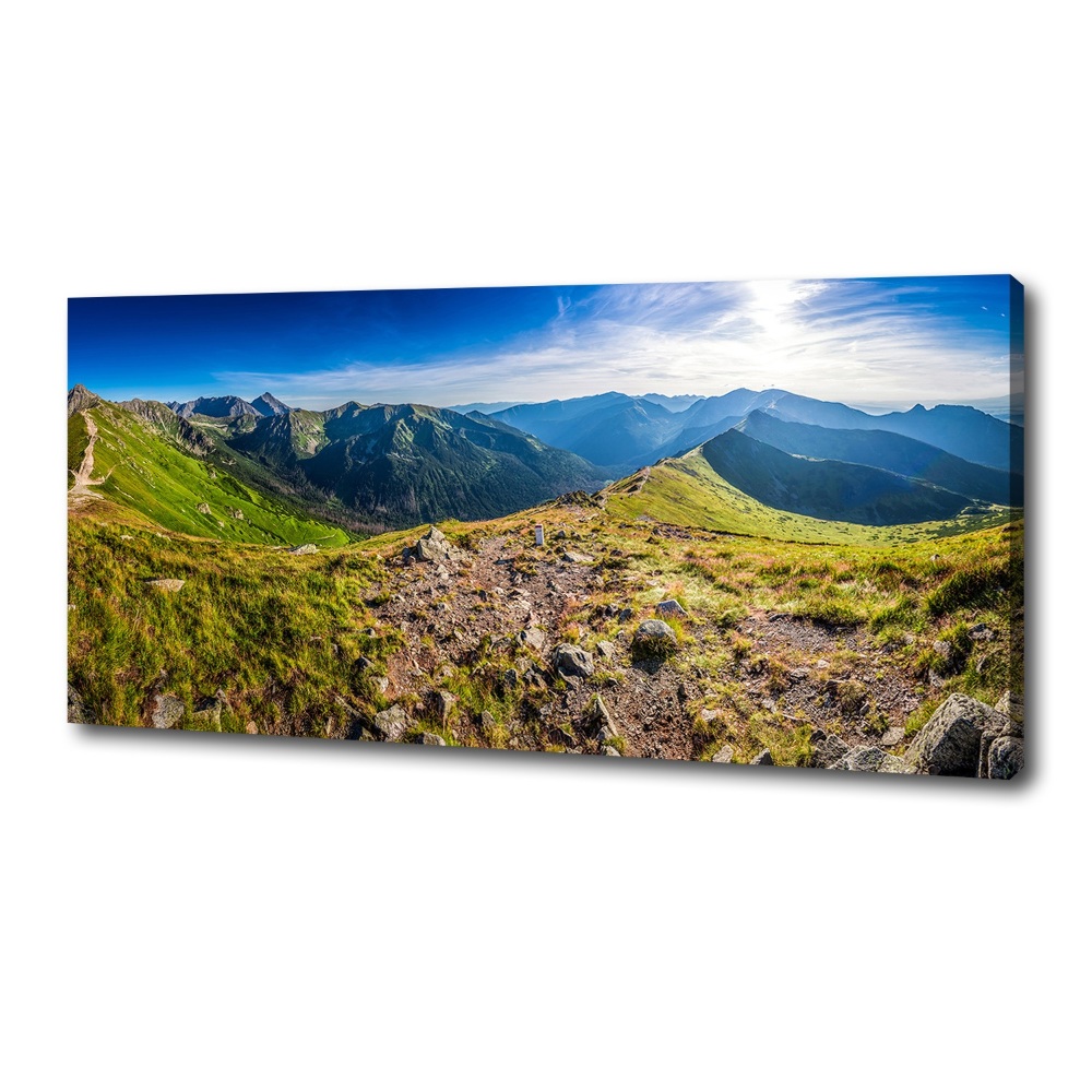 Tableau sur toile Panorama de montagne