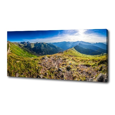 Tableau sur toile Panorama de montagne