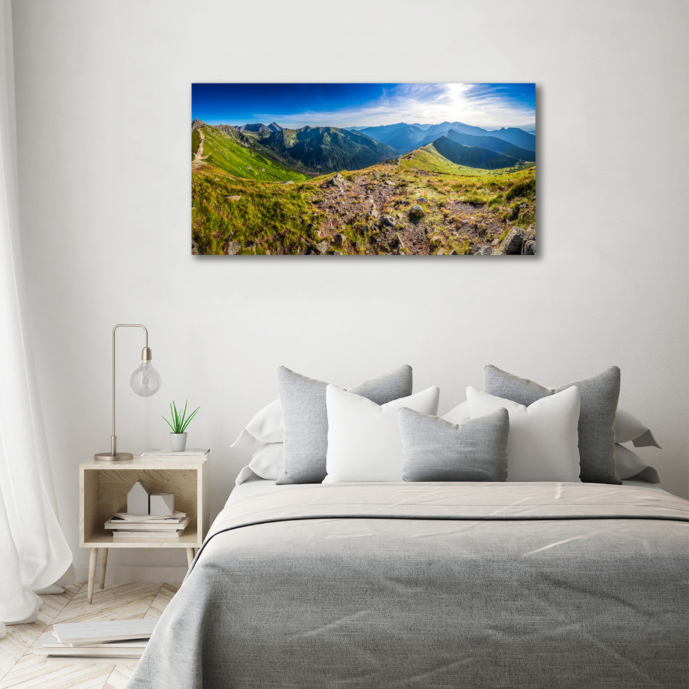 Tableau sur toile Panorama de montagne