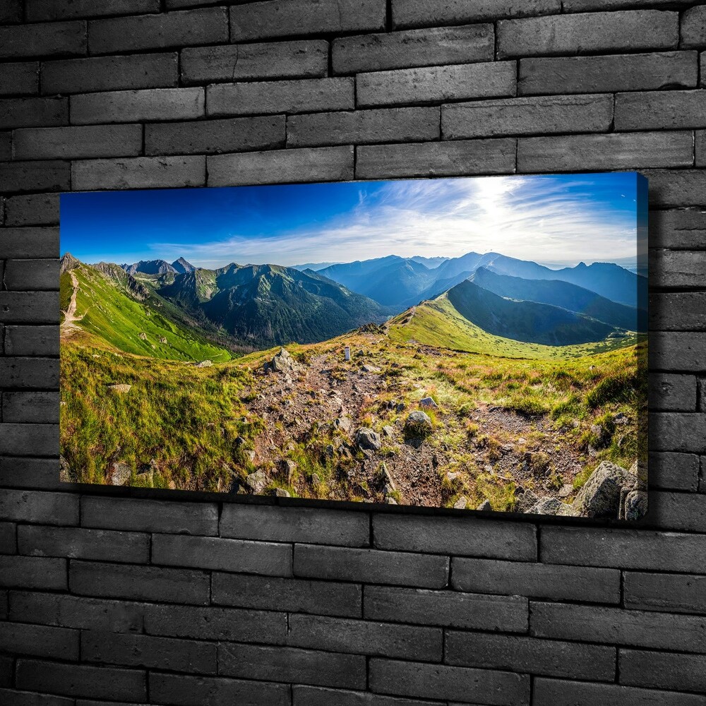 Tableau sur toile Panorama de montagne