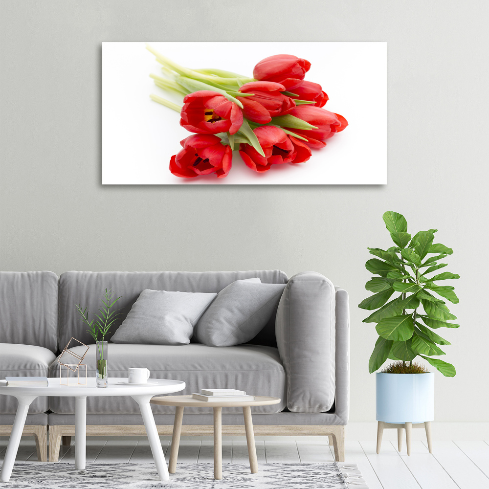 Tableau mural sur toile Tulipes rouges