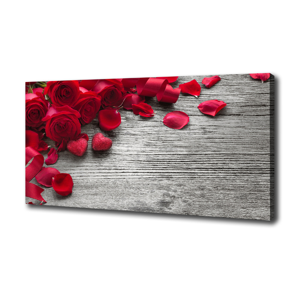 Tableau photo sur toile Roses rouges