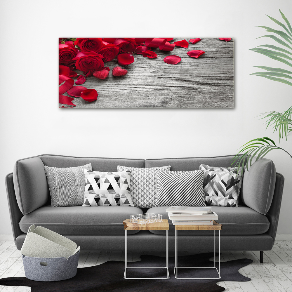 Tableau photo sur toile Roses rouges